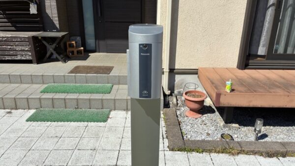 電気自動車コンセント新設工事をさせていただきました。